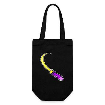 Rocket Purple - Gift Bag for Bottles - black - Front