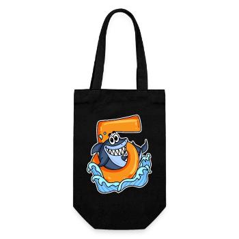 5 ans - 5ème anniversaire avec motif animal - Sac à bouteille - noir - Devant