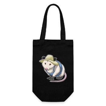 Possum, farmer, farm - Gift Bag for Bottles - black - Front