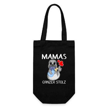 Baby Geburt Schwanger - Baby Body Spruch - Geschenkbeutel für Flaschen - Schwarz - Vorne