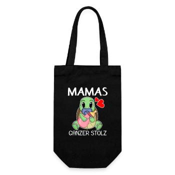 Baby Geburt Schwanger Babyspruch Sprüche - Geschenkbeutel für Flaschen - Schwarz - Vorne