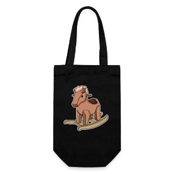 Horse - Gift Bag for Bottles - black - Front