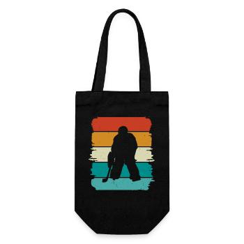 Eishockey  - Gift Bag for Bottles - black - Front
