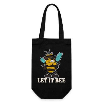Let It Bee Bee Apiculteurs - Sac à bouteille - noir - Devant