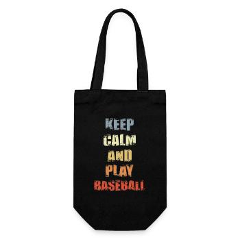 Baseballspruch - Geschenkbeutel für Flaschen - Schwarz - Vorne