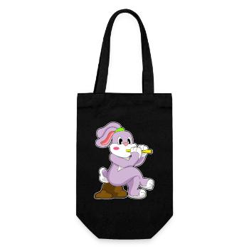 Musique de flûte Bunny Musician - Sac à bouteille - noir - Devant