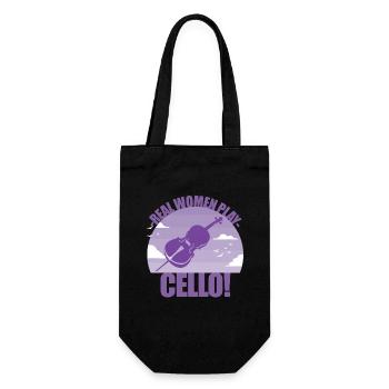 Violoncelle Instrument Musicien Celloniste Cadeau - Sac à bouteille - noir - Devant