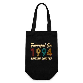Fabriqué en 1994 Vintage cadeau d'anniversaire - Sac à bouteille - noir - Devant