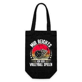 Volleyball - Geschenkbeutel für Flaschen - Schwarz - Vorne