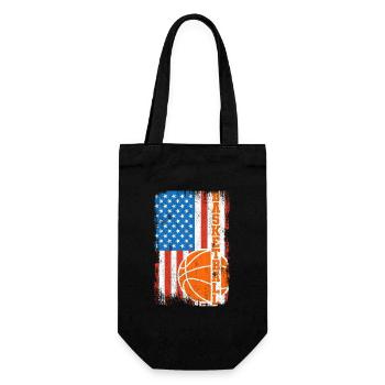 4. Juli Basketball - Geschenkbeutel für Flaschen - Schwarz - Vorne