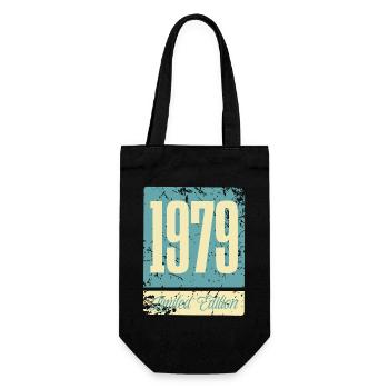 1979 Born Birthday Year of birth - Gift Bag for Bottles - black - Front