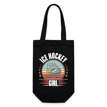 Eishockey Eishockeyspielerin Frauen - Gift Bag for Bottles - black - Front