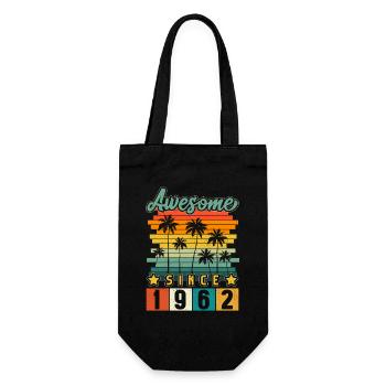 1962 Anniversaire Naissance Année de naissance millésime - Sac à bouteille - noir - Devant