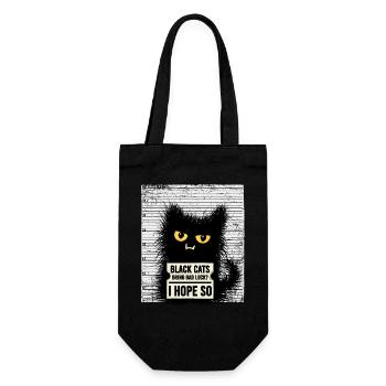 Funny Criminals Cat Saying Cats Sarcasm - Gift Bag for Bottles - black - Front