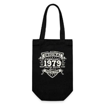 Original Février Né 1979 44e anniversaire Homme - Sac à bouteille - noir - Devant