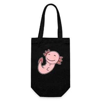 Axolotl Motif Enfants Mignons - Sac à bouteille - noir - Devant