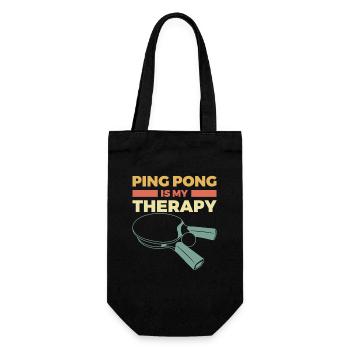 Citation d’un joueur de tennis de table - Sac à bouteille - noir - Devant
