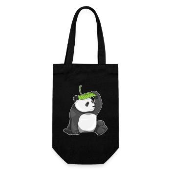 Panda Leaf - Sac à bouteille - noir - Devant