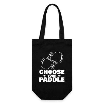 Citation d’un joueur de tennis de table - Sac à bouteille - noir - Devant