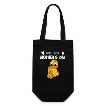 Mother's Day - First Mother's Day Gift - Gift Bag for Bottles - black - Front