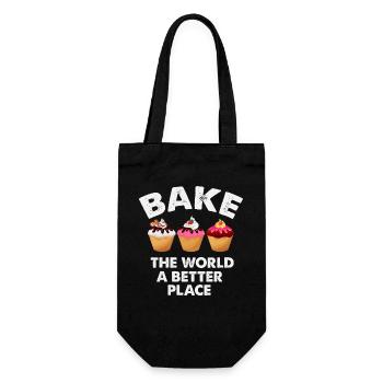 Décoration de cupcakes avec message de motivation - Sac à bouteille - noir - Devant