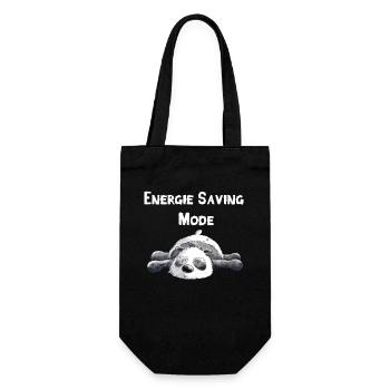Dreaming Panda Bear - Gift Bag for Bottles - black - Front