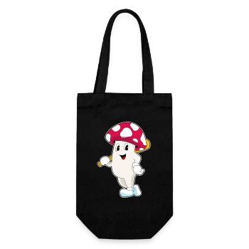 Mushroom Baseball Baseball Bat - Gift Bag for Bottles - black - Front