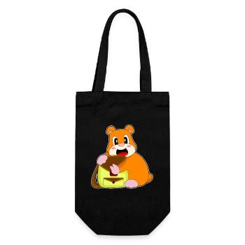 Hamster Handtasche - Geschenkbeutel für Flaschen - Schwarz - Vorne