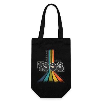 1993 Anniversaire né Groovy Vintage Retro - Sac à bouteille - noir - Devant