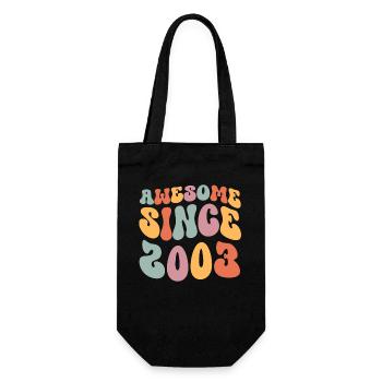 2003 Vintage Anniversaire Groovy Vintage Rétro - Sac à bouteille - noir - Devant