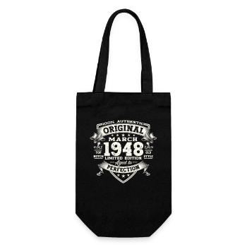 75e anniversaire Mann Original March Né en 1948 - Sac à bouteille - noir - Devant