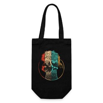 Retro Pako Huacaya Lama Alpaca Breeder Alpaca - Gift Bag for Bottles - black - Front