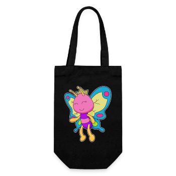 Couronne papillon - Sac à bouteille - noir - Devant