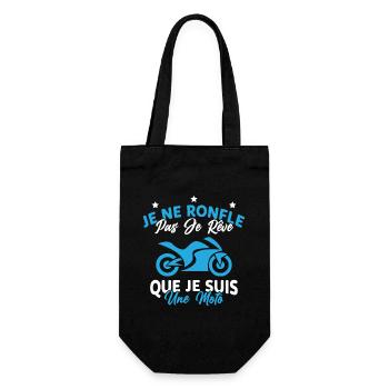 Je Ne Ronfle Pas Je Rêve Que Je Suis Une Moto - Sac à bouteille - noir - Devant