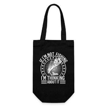 Fishing Hunting Fish Hunter - Gift Bag for Bottles - black - Front