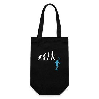 Scuba Diving Evolution Taucherflossen - Geschenkbeutel für Flaschen - Schwarz - Vorne