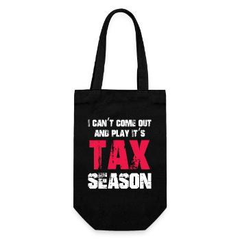 Tax Season CPA Accountant Gag - Geschenkbeutel für Flaschen - Schwarz - Vorne