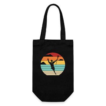 Retro Intercrosse Lax Player Polo Crosse Trainer - Gift Bag for Bottles - black - Front