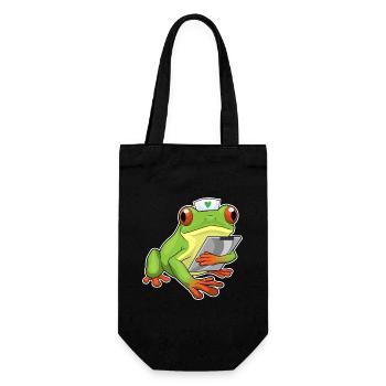 Frog Nurse - Gift Bag for Bottles - black - Front