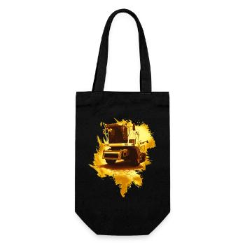 Combine Harvester Gold - Gift Bag for Bottles - black - Front