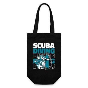 Scuba Diving Taucherbrille Tauchermaske Scuba - Geschenkbeutel für Flaschen - Schwarz - Vorne