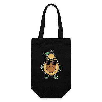 Avocado Sonnenbrille Cool Lustig - Geschenkbeutel für Flaschen - Schwarz - Vorne