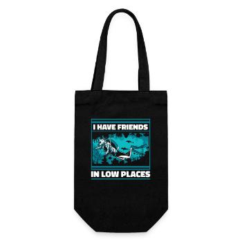 I Have Friends In Low Places Diving Fins - Gift Bag for Bottles - black - Front