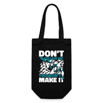 Don't Follow Me You Won't Make It Taucherbrille - Geschenkbeutel für Flaschen - Schwarz - Vorne