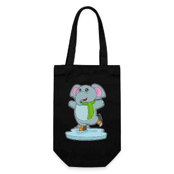 Patins à glace éléphants - Sac à bouteille - noir - Devant