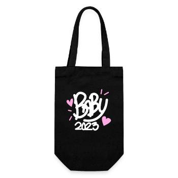 Bébé 2023 - Naissance Enceinte 2023 Grossesse - Sac à bouteille - noir - Devant