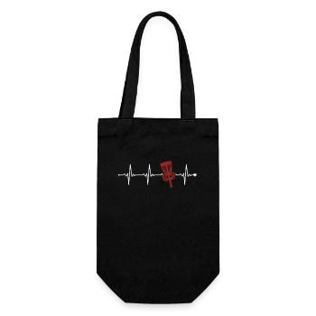 Disc Golf Heartbeat Frisbee Golf Basket Disc - Sac à bouteille - noir - Devant