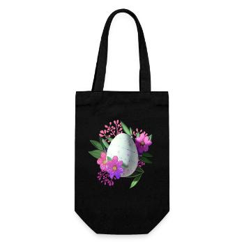 Fleurs Easter Egg Floral - Sac à bouteille - noir - Devant