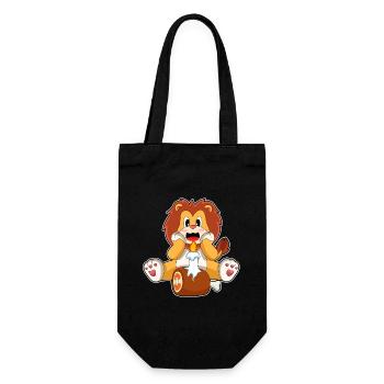 Bougie d’anniversaire du Lion - Sac à bouteille - noir - Devant