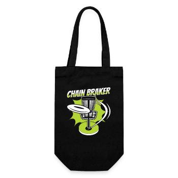 Chain Braker Korb Scheibe Disc Golfer Frisbee - Geschenkbeutel für Flaschen - Schwarz - Vorne